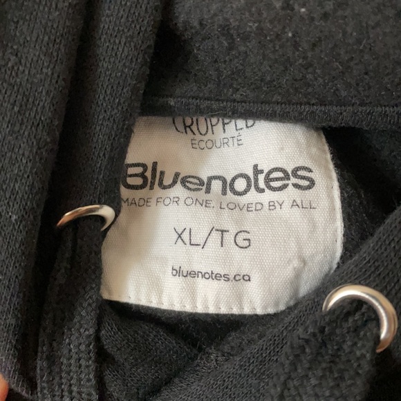 Black cropped hoodie. - Picture 3 of 3